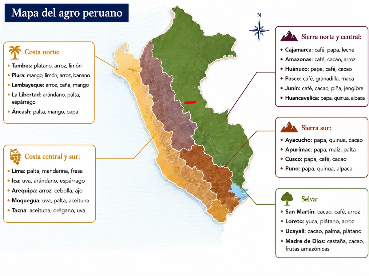 El crédito agrario debe seguir el mapa productivo del Perú