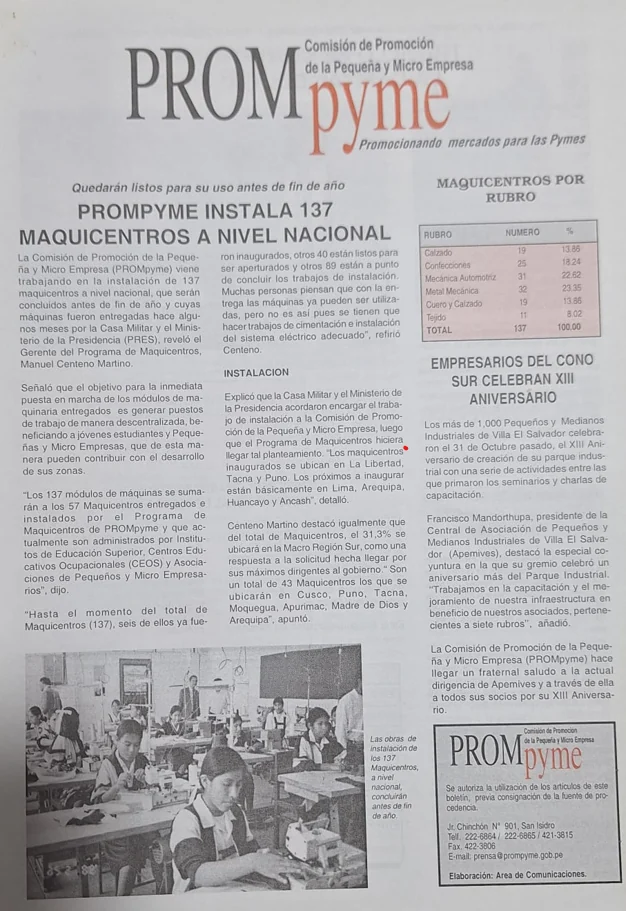 PROMpyme marcó y fortaleció a la MYPE